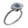  PROPHETENAUGENRING, Silber, Anti-Stress, Chirurgenstahl, als Geschenk