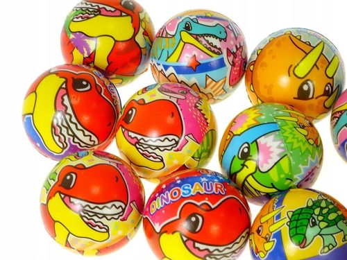  DINO Schaumstoffball 6,3 cm – Set mit 12 Stück für Spaß und Training