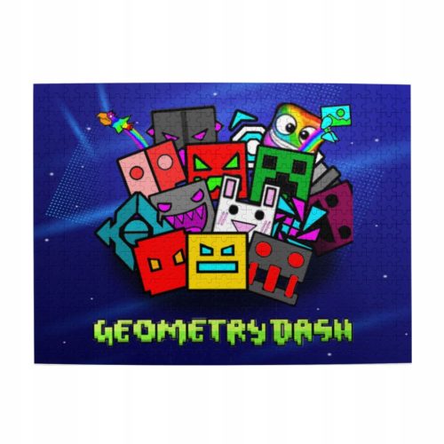  Geometry Dash 1000-teiliges Holzpuzzle