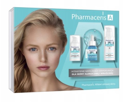 Pharmaceris A Pflegeset: Feuchtigkeitscreme, Augencreme und Intensivserum für empfindliche Haut