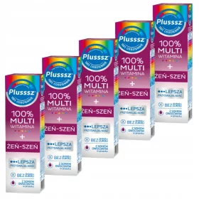  Plusssz 100% Multiwitamina mit Ginseng - Brausetabletten für Energie und Vitalität