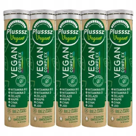   Plusssz Vegan Complex – Vitalstoffe für Veganer und Vegetarier, 20 Tabletten