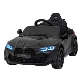    Batteriebetriebenes Auto BMW M4 2X45 WATT Batterie 12V 14Ah Lederfernbedienung Schwarz