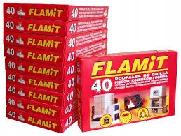  WEISSES KAMINANZÜNDER FLAMiT 40 Würfel Anzündwürfel für Grill