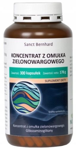 Sanct Bernhard Neuseeländischer Grünlippmuschel-Konzentrat 500 mg - 300 Kapseln, Nahrungsergänzungsmittel