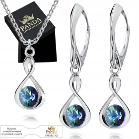   Silberschmuckset Unendlichkeitszeichen Unendlichkeitsgeschenkset