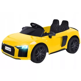    Batteriebetriebenes Auto Audi R8 Spyder Gelbes Elektroauto für Kinder