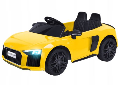  Batteriebetriebenes Auto Audi R8 Spyder Gelbes Elektroauto für Kinder
