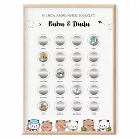    BUBU DUDU Rubbelkarte für Paare – 20 Orte zum Sehen als Geschenk zum Valentinstag