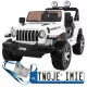  Batteriebetriebener Jeep Wrangler Rubicon für Kinder Weiß + Fernbedienung + MP3-Radio