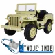  RETRO STARKES MILITÄRAUTO FÜR KINDER 4X4 EVA LAGERUNG LAGERUNG LANGSAM START MP3 LED