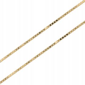  Goldkette klassischer Würfel 1mm 585 14 Karat 45