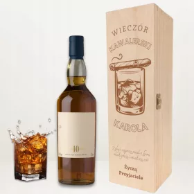    Whiskey-Alkohol-Box als Geschenk für einen Junggesellenabschied mit Gravur
