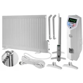    Elektrischer Ölheizer 1500 W LCD PL ELPE Panel weiß 66x78cm
