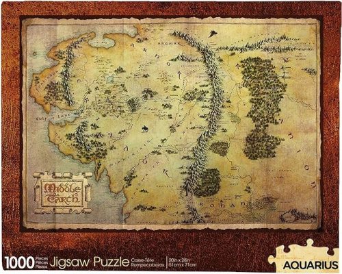  Hobbit-Puzzle Karte von Mittelerde 1000 Teile Wassermann