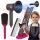  FRISEURSET FÜR KINDER, 3IN1-TROCKNER, Glätteisen, Bürste, Kamm