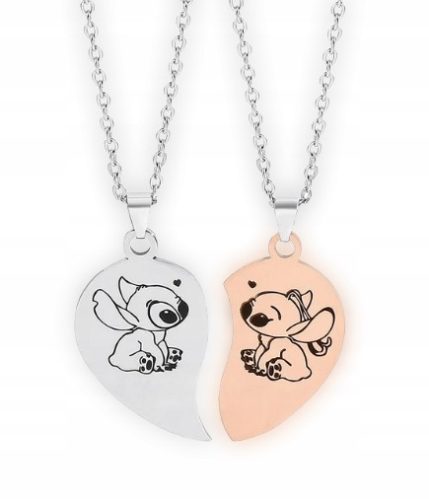 Freundschaftshalskette Stitch Disney Lilo & Stitch BFF BEST FRIENDS für Paare 2