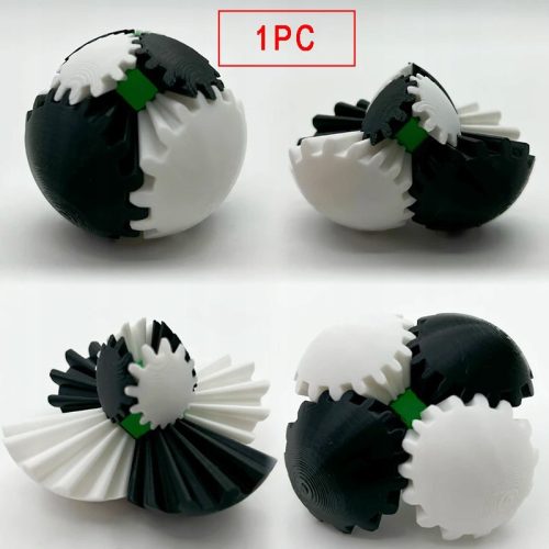 3D-gedruckter Gear Ball Cube Fidgeting Toy Kid Stress Relief Table Toy Desktop