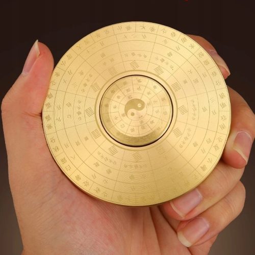 Chinesische Tai Chi Fidget Spinner Metall Anti Stress Angst Spielzeug Erwachsene Kinder C