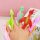  1-4 stücke Kreative Finger Katapult Dinosaurier Schleuder Klebrige Wand Spielzeug für Adu