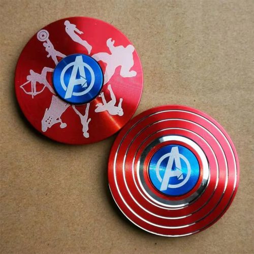 Runde Form Kapitän Spinner Aluminium Legierung Spinner Dekompression Spielzeug Spinne