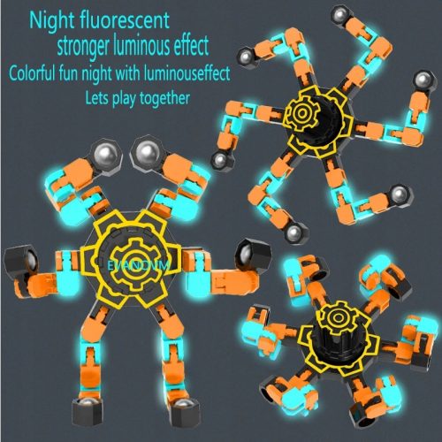  1 teile/los Fidget Spinner Leucht Verformung Dekompression Leucht Gyro