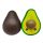  Jumbo Avocado Squishy Antistress Toys Simuliert