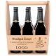  Bierträger mit Logo als Geschenk für Kunden, Dankeschön-Weihnachtsbox