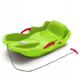    KUNSTSTOFFSCHLITTEN MIT RÜCKENLEHNE UND BREMSEN BABY MIX SPEED BOB GRÜN
