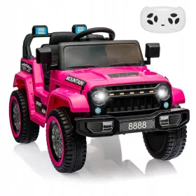  Batteriebetriebenes Jeep-Auto für Kinder, Pilot Pink