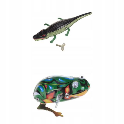  Aufziehbarer springender Frosch aus Blech i
