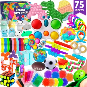   75 sensorische Spielzeuge im Fidget Kids Pack Partygeschenke