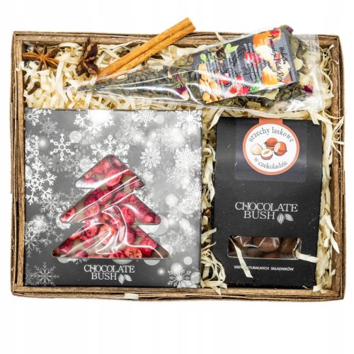  GESCHENKKORB Nüsse in Schokolade SCHOKOLADE Weihnachtsbaum WEIHNACHTSGESCHENK
