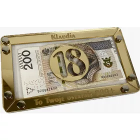    Spardose zum 18. Geburtstag, schönes Geschenk für den letzten 800+