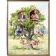  Stammbaum-Geschenk für Großmutter, Großeltern, Fotos und Namen der Enkelkinder