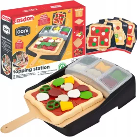    PIZZA LITTLE PIZZERMAN SET DEKORATIONSSTATION + OONI CASDON ZUBEHÖR
