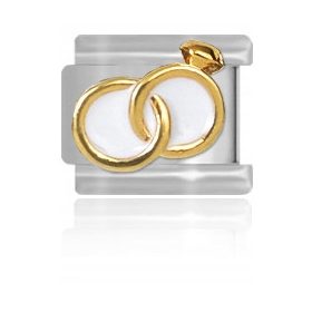  Anhänger-Gliederelement MAYBEME goldene Eheringe