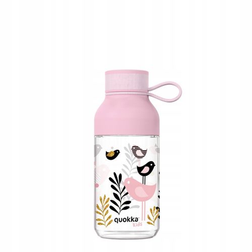  Quokka Ice Kids mit Riemen – Tritan-Wasserflasche 430 ml mit Riemen (Bi