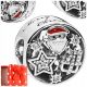  Charms Anhänger Perlen SANTA s925 WEIHNACHTEN als Geschenk + KOSTENLOSE BOX