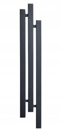  Dekorativer vertikaler Badezimmerheizer TAMIZA 115/20 schwarz