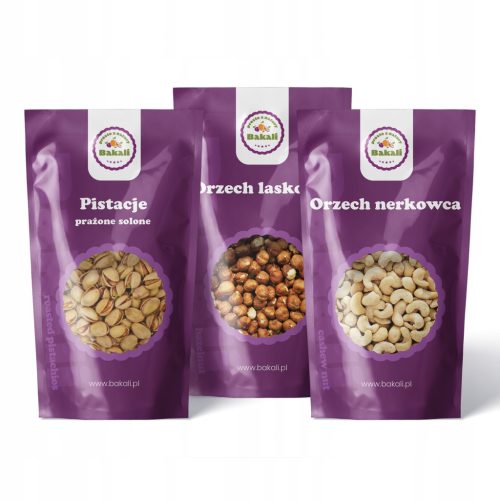  Nussset 3x Cashewnüsse, Haselnüsse und Pistazien