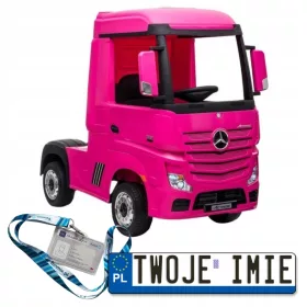    BATTERIEBETRIEBENES MERCEDES ACTROS AUTO FÜR KINDER 4X4 EVA LEDER LED + FERNBEDIENUNG