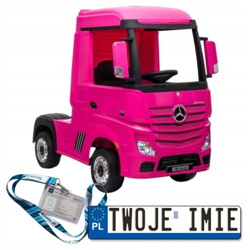  BATTERIEBETRIEBENES MERCEDES ACTROS AUTO FÜR KINDER 4X4 EVA LEDER LED + FERNBEDIENUNG