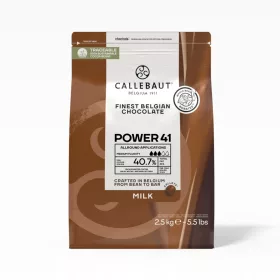   Callebaut Power 41 Belgische Vollmilchschokolade mit 40,7% Kakao - 2,5 kg