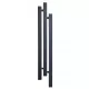  Dekorativer vertikaler Badezimmerheizer TAMIZA 135/20 schwarz