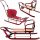  Traditioneller Metallschlitten Skiland Schlitten mit Schieber