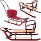  Traditioneller Metallschlitten Skiland Schlitten mit Schieber