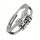  SILBERRING, Anti-Stress, elegant, rotierende Scheiben, Geschenk aus Stahl
