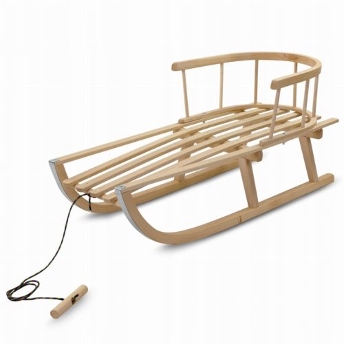  Traditioneller Holzschlitten PRIMEGARDEN