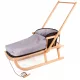  Traditioneller Holzschlitten Swiat-Dziecka.pl Schlitten mit Schieber + Schlafsack